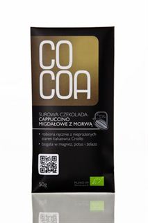 CZEKOLADA CAPPUCINO MIGDAOWE Z MORW BIO50g-COCOA